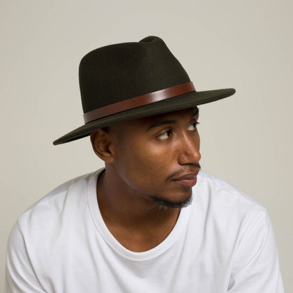 Brixton Messer Fedora Hunter Green