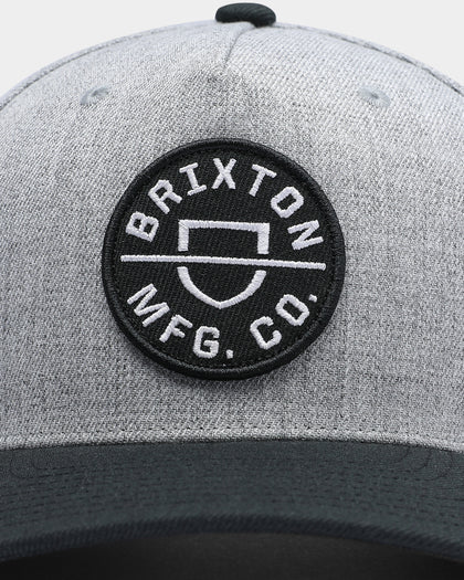 Brixton Crest C MP Snapback Heather Grey/Black