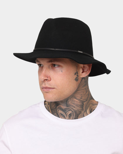 Brixton Men's Wesley Fedora Black