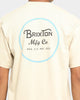Brixton Wheeler II Short Sleeve T-Shirt Blonde