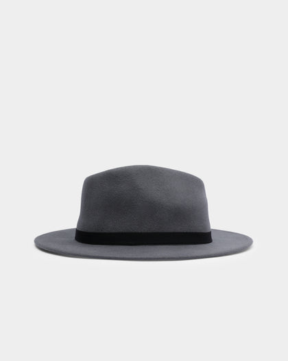 Brixton Messer Packable Fedora Charcoal
