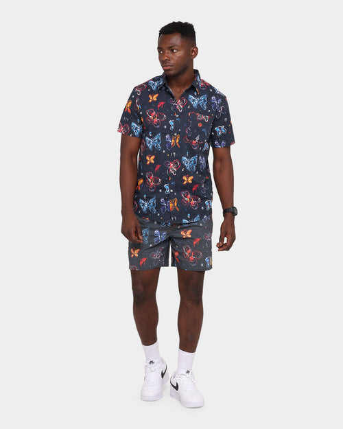 Brixton BB Bloom Woven Button Up T-Shirt Black