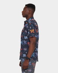 Brixton BB Bloom Woven Button Up T-Shirt Black