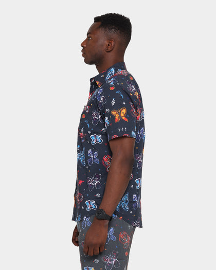 Brixton BB Bloom Woven Button Up T-Shirt Black