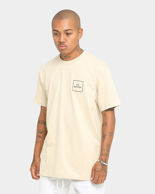Brixton Alpha Block Short Sleeve T-Shirt Cream