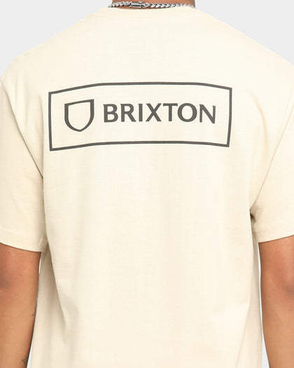 Brixton Alpha Block Short Sleeve T-Shirt Cream