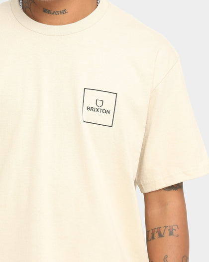 Brixton Alpha Block Short Sleeve T-Shirt Cream