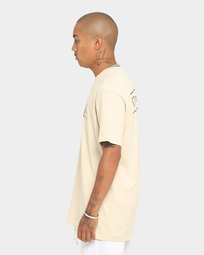 Brixton Alpha Block Short Sleeve T-Shirt Cream