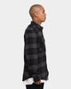Brixton Bowery Long Sleeve Flannel Shirt Black/Charcoal
