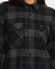 Brixton Bowery Long Sleeve Flannel Shirt Black/Charcoal