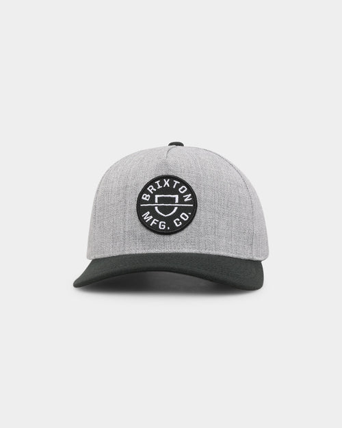 Brixton Crest C MP Snapback Heather Grey/Black