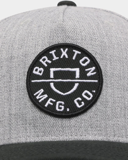 Brixton Crest C MP Snapback Heather Grey/Black