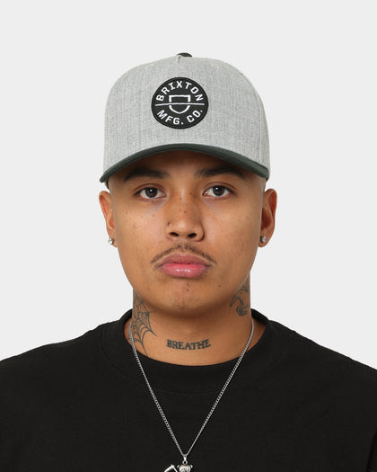 Brixton Crest C MP Snapback Heather Grey/Black