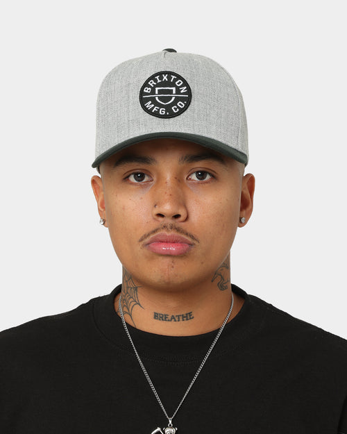 Brixton Crest C MP Snapback Heather Grey/Black