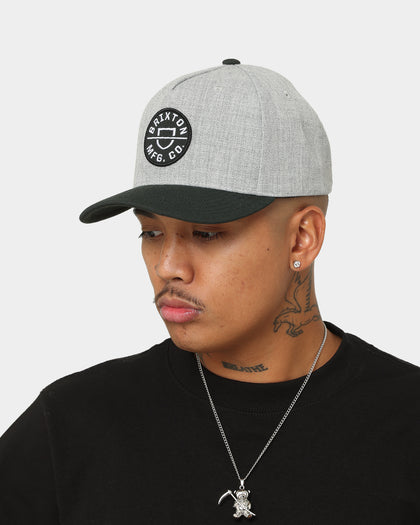 Brixton Crest C MP Snapback Heather Grey/Black