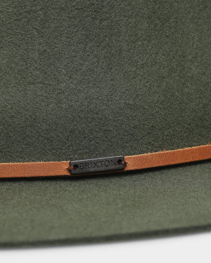 Brixton Wesley Fedora Military Olive