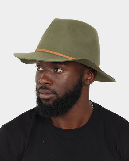 Brixton Wesley Fedora Military Olive