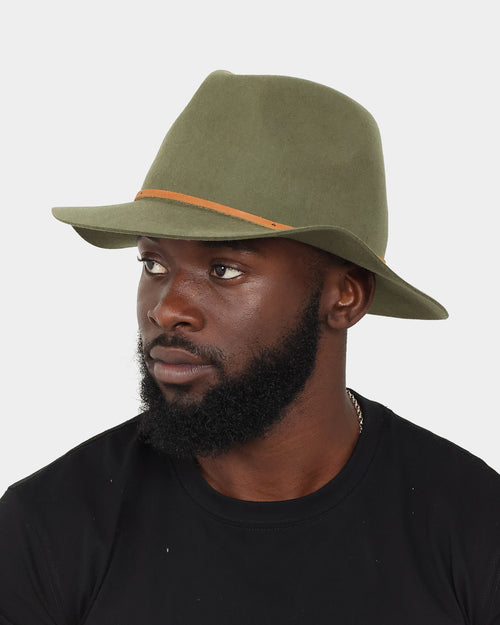 Brixton Wesley Fedora Military Olive