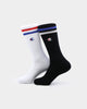 Champion Unisex Branded Crew Socks 2Pack White/Black