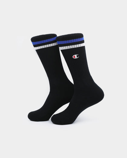 Champion Unisex Branded Crew Socks 2Pack White/Black