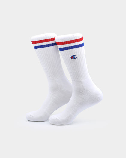 Champion Unisex Branded Crew Socks 2Pack White/Black