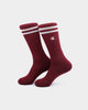 Champion Unisex Branded Crew Socks 2Pack Navy/Sepia Red