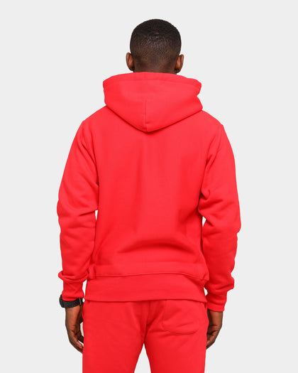 Champion Men's Rev Weave Embroidered Script Hoodie Red/Gold