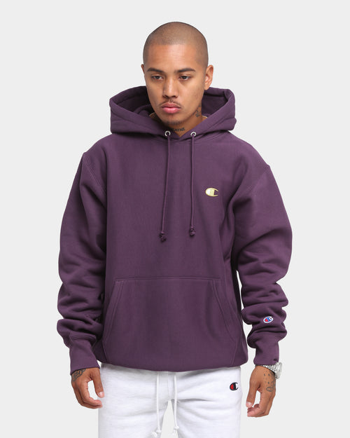 Champion Rev Weave Hoodie Purple