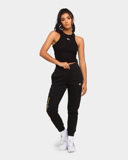 Champion Women's Rev Weave Script Jogger Black/Gold