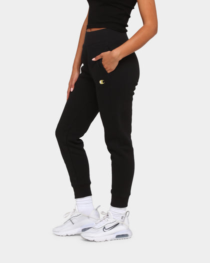 Champion Women's Rev Weave Script Jogger Black/Gold