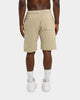 Champion Rev Weave Script Cut Off Shorts American Khaki