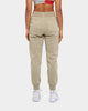 Champion Women's Garment Dyed Rev Weave Script Jogger American Khaki