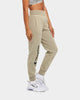 Champion Women's Garment Dyed Rev Weave Script Jogger American Khaki