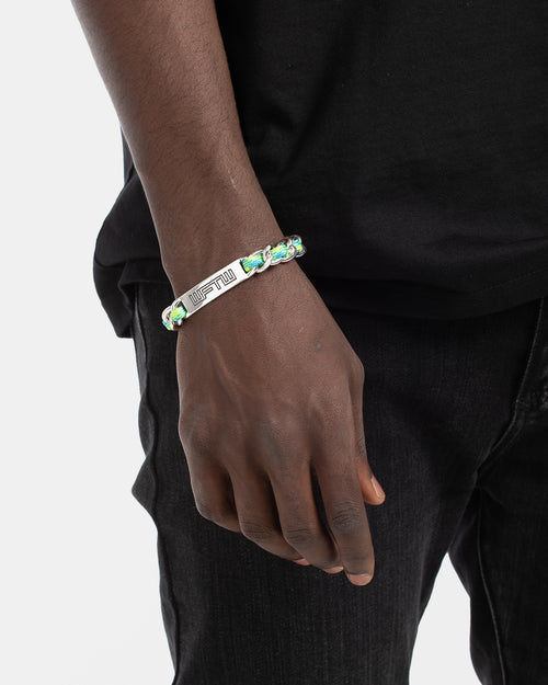 Wild For The Weekend Fantazia C&C ID Bracelet Silver/Green