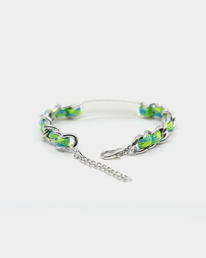Wild For The Weekend Fantazia C&C ID Bracelet Silver/Green