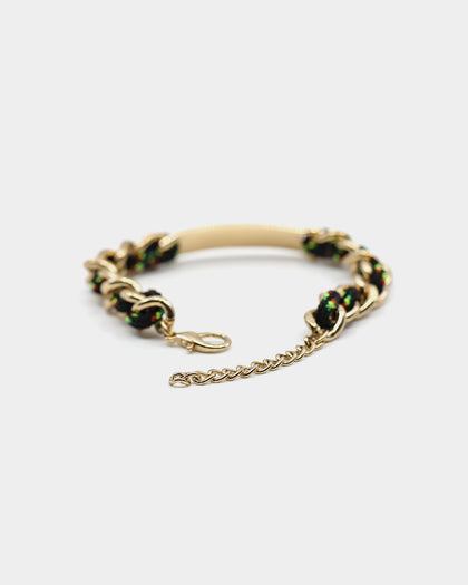 Wild For The Weekend Fantazia C&C ID Bracelet Gold/Black