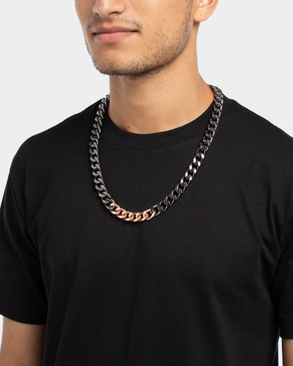 Wild For The Weekend Solid ID Chain Gunmetal