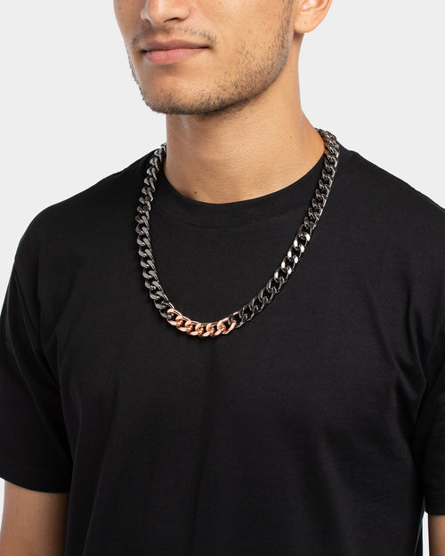 Wild For The Weekend Solid ID Chain Gunmetal