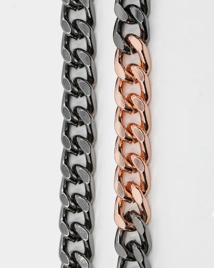 Wild For The Weekend Solid ID Chain Gunmetal