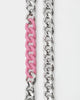 Wild For The Weekend Solid ID Chain Silver/NeonPink