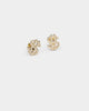 Wild for the Weekend Money Stud Earring Set Gold