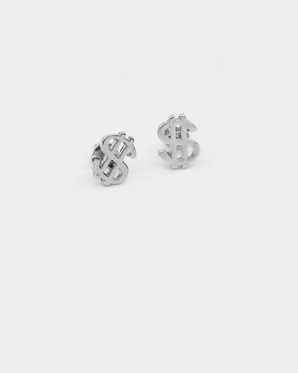 Wild for the Weekend Money Stud Earring Set Silver