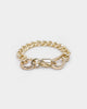 Wild for the Weekend Men's Mixed Chain Bracelet Gold