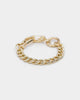 Wild for the Weekend Men's Mixed Chain Bracelet Gold