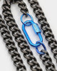 Wild for the Weekend Metal Clasp Necklace Gunmetal/Blue