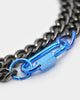 Wild for the Weekend Metal Clasp Necklace Gunmetal/Blue
