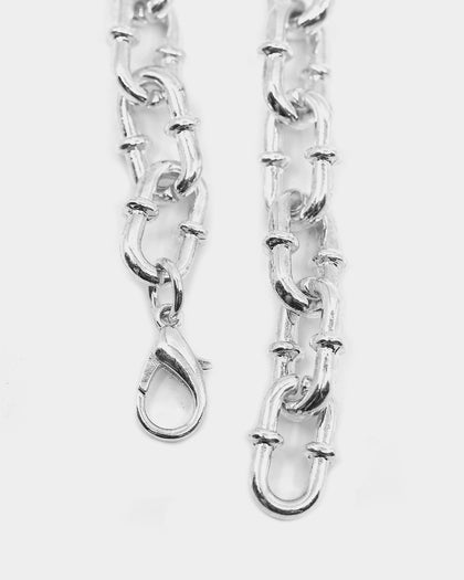 Wild for the Weekend Playing with Fire Chain Bracelet Silver
