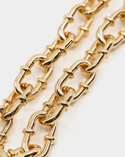 Wild for the Weekend Playing with Fire Chain Bracelet Gold