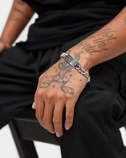 Wild for the Weekend Stick or Twist Dollar Bill Bracelet Silver