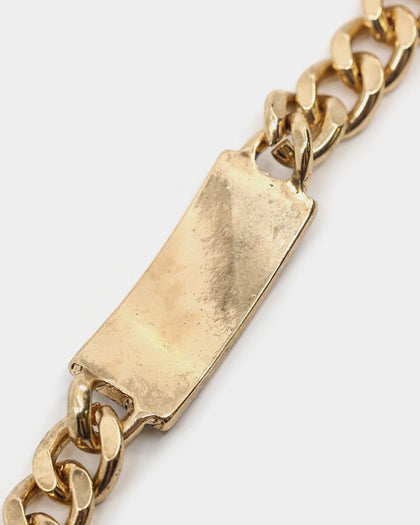 Wild for the Weekend Stick or Twist Dollar Bill Bracelet Gold